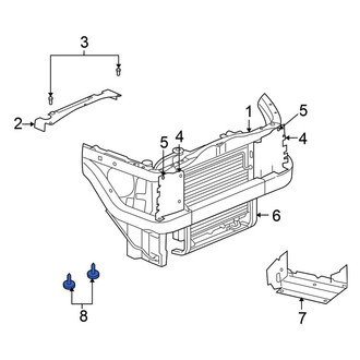 Mitsubishi OE - Radiator Support Access Cover Clip