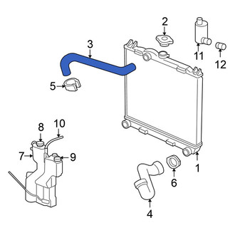 Mitsubishi OE - Upper Radiator Coolant Hose