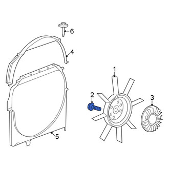 Mitsubishi OE - Engine Cooling Fan Blade Bolt