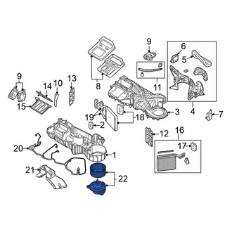 Mitsubishi OE - HVAC Blower Motor Assembly
