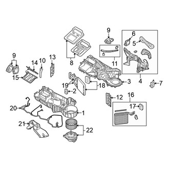 Mitsubishi OE - Air Conditioner & Heater - Heater Components