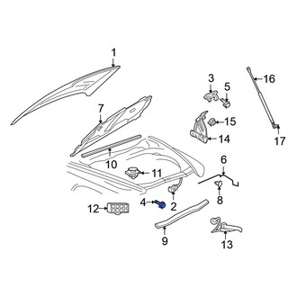 Mitsubishi OE - Hood Latch Striker Plate Screw