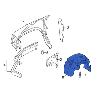 Mitsubishi OE - Front Right Fender Splash Shield