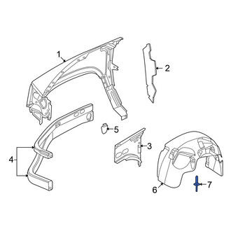 Mitsubishi OE - Fender Liner Rivet