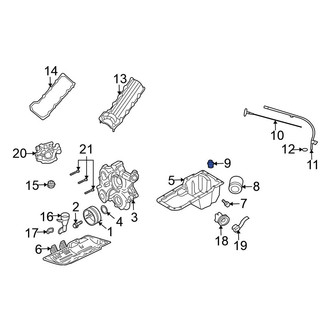 Mitsubishi OE - Engine Oil Filter Adapter Stud