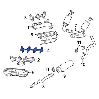 Mitsubishi OE - Left Exhaust Manifold Gasket