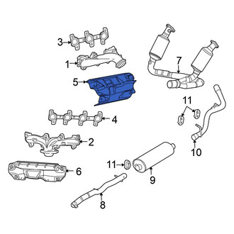 Mitsubishi OE - Left Exhaust Manifold Heat Shield