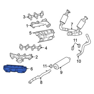 Mitsubishi OE - Left Exhaust Manifold Heat Shield