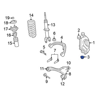 Mitsubishi OE - Lower Steering Knuckle Nut