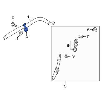 Mitsubishi OE - Front Suspension Stabilizer Bar Bracket
