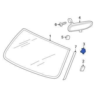 Mitsubishi OE - Upper Windshield Spacer