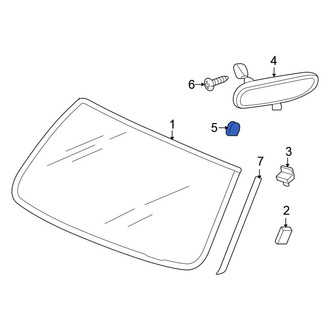 Mitsubishi OE - Front Interior Rear View Mirror Mounting Base