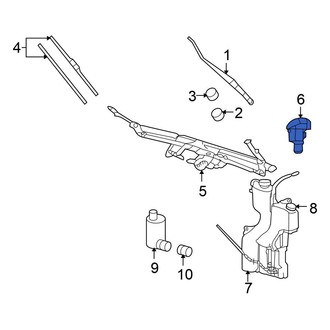 Mitsubishi OE - Front Windshield Washer Nozzle