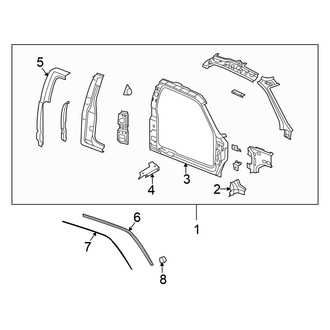 Mitsubishi OE - Roof Panel Weatherstrip