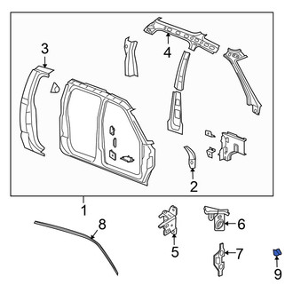 Mitsubishi OE - Body A-Pillar Seal