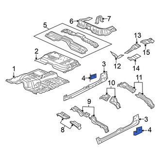 Mitsubishi OE - Left Rocker Panel Bracket