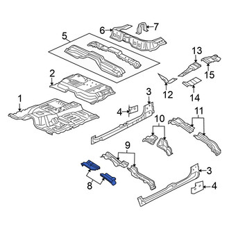 Mitsubishi OE - Front Center Right Floor Pan Heat Shield