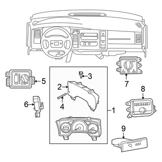 Mitsubishi OE - Instrument Panel - Cluster & Switches
