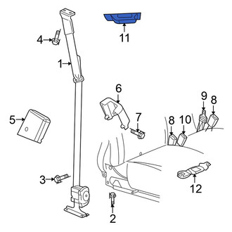 Mitsubishi OE - Rear Seat Belt Anchor Plate Cover