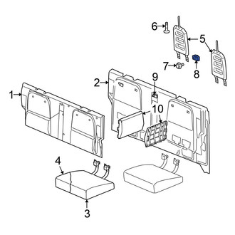 Mitsubishi OE - Headrest Guide Nut