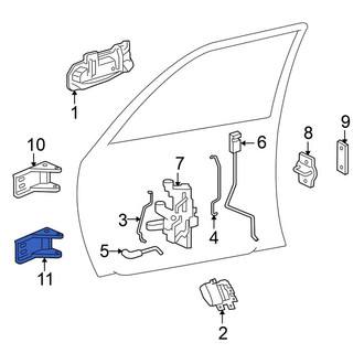 Mitsubishi OE - Front Lower Door Hinge