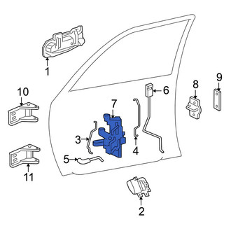 Mitsubishi OE - Front Left Door Latch Assembly