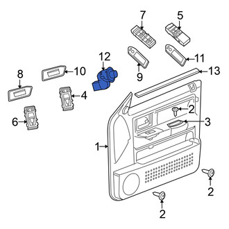 Mitsubishi OE - Front Door Mirror Switch