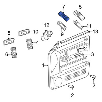Mitsubishi OE - Front Left Door Mirror Switch