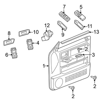 Mitsubishi OE - Front Door - Interior Trim (LS Extended Cab)