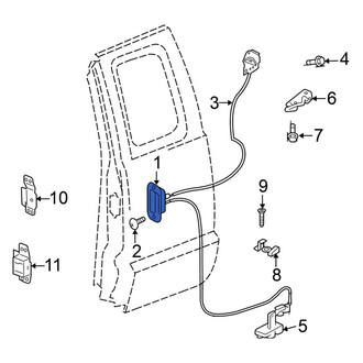 Mitsubishi OE - Rear Outer Exterior Door Handle