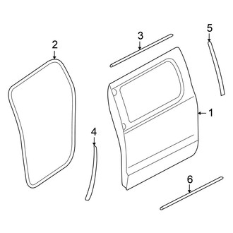 Mitsubishi OE - Rear Door - Door & Components (LS Double Cab)