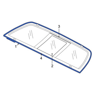 Mitsubishi OE - Rear Back Glass