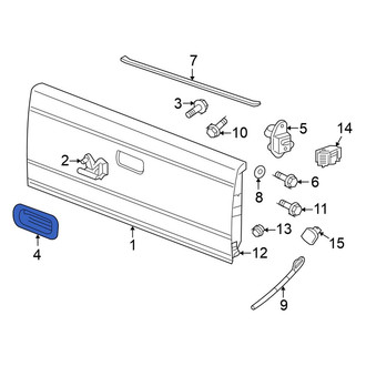 Mitsubishi OE - Rear Tailgate Handle Bezel
