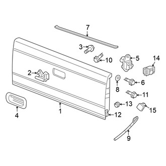 Mitsubishi OE - Pick Up Box - Tail Gate (LS Extended Cab)