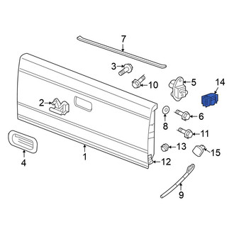 Mitsubishi OE - Rear Upper Tailgate Stop Bumper