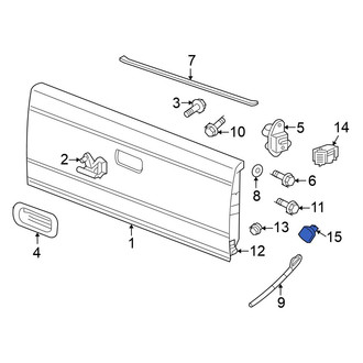 Mitsubishi OE - Rear Lower Tailgate Stop Bumper
