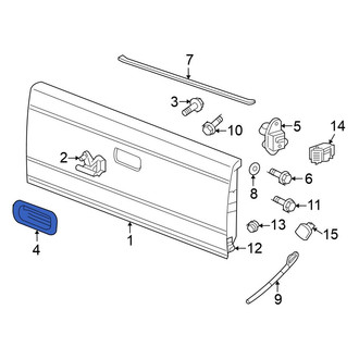 Mitsubishi OE - Rear Tailgate Handle Bezel