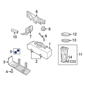 Mitsubishi OE - Fuel Tank Skid Plate Nut