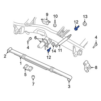 Mitsubishi OE - Suspension Shock Absorber Bolt