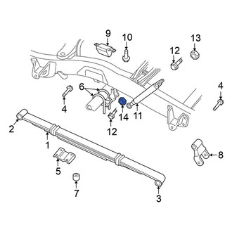 Mitsubishi OE - Lower Suspension Shock Absorber Nut