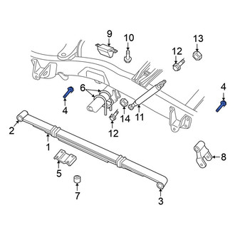 Mitsubishi OE - Leaf Spring Shackle Bolt