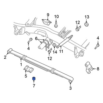 Mitsubishi OE - Leaf Spring Nut