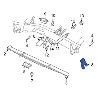 Mitsubishi OE - Rear Leaf Spring Shackle