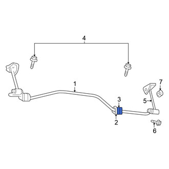 Mitsubishi OE - Rear Suspension Stabilizer Bar Bracket