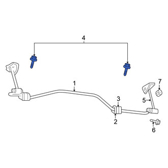 Mitsubishi OE - Rear Suspension Stabilizer Bar Bracket Bolt