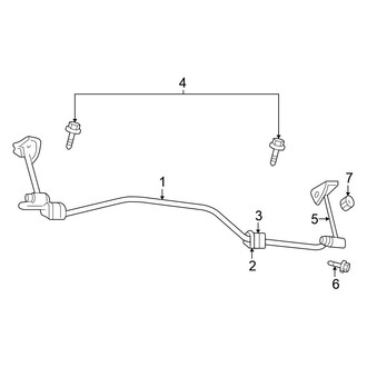 Mitsubishi OE - Rear Suspension - Stabilizer Bar & Components