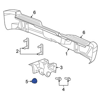 Mitsubishi OE - Bumper Face Bar Nut