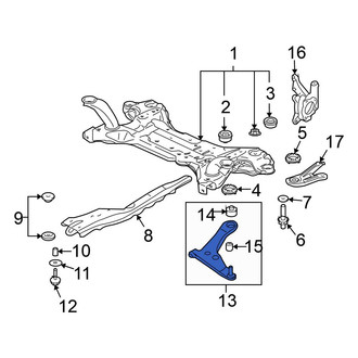 Mitsubishi OE - Rear Left Upper Suspension Control Arm