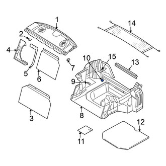 Mitsubishi OE - Trunk Trim Panel Clip