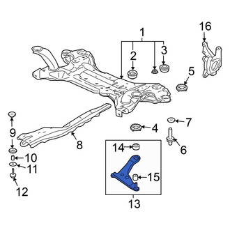 Mitsubishi OE - Rear Lower Rearward Suspension Control Arm